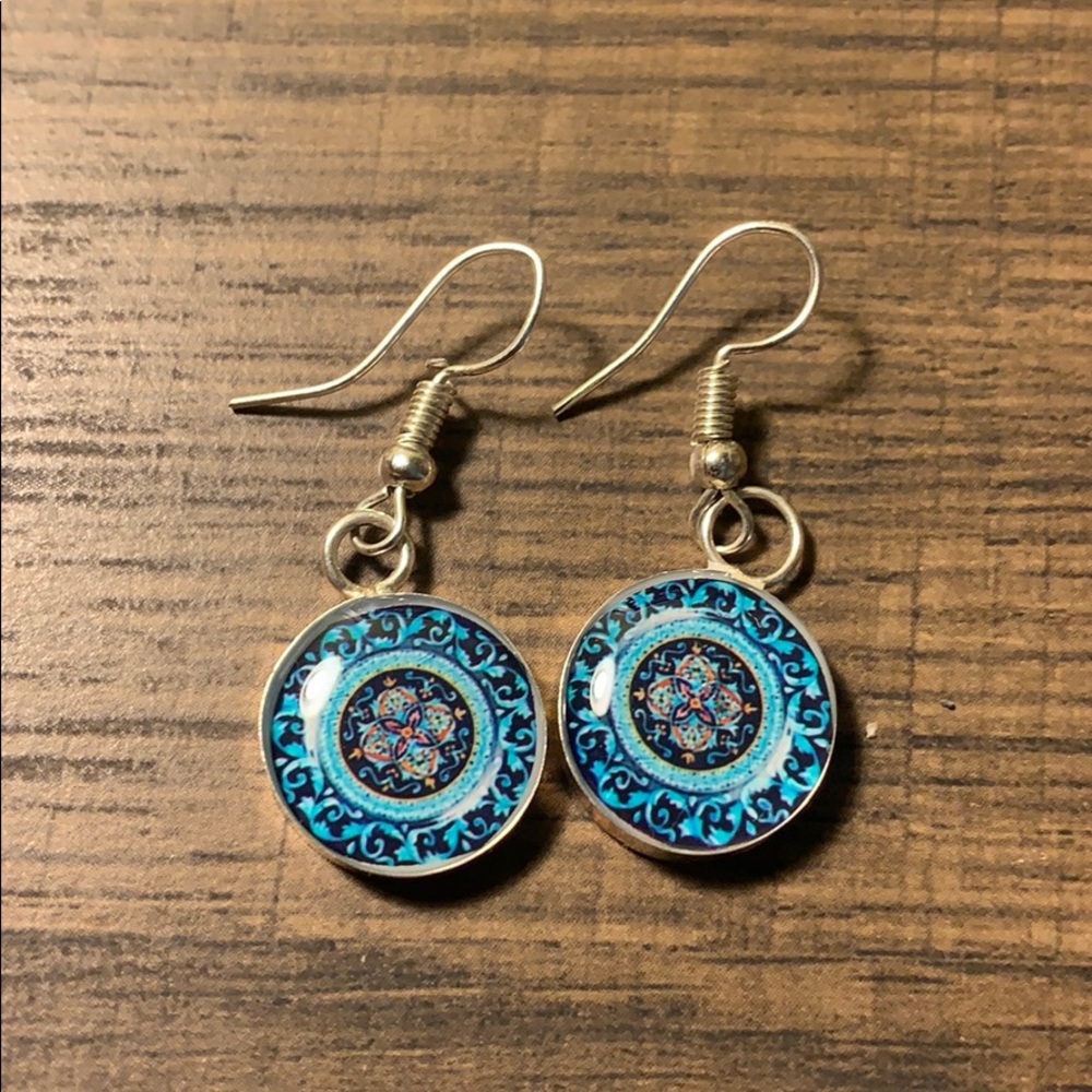 Earrings. Handcrafted. Talavera style